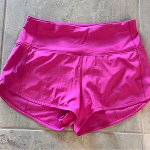 Lululemon Pink Speed up shorts - 2.5”